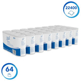 Scott® Essentialtm 8519 toiletpapier 2-laags wit FSC-gecertificeerd toiletpapier van gerecycleerde vezels 64 rollen x 350 vellen (totaal 22.400 vellen)