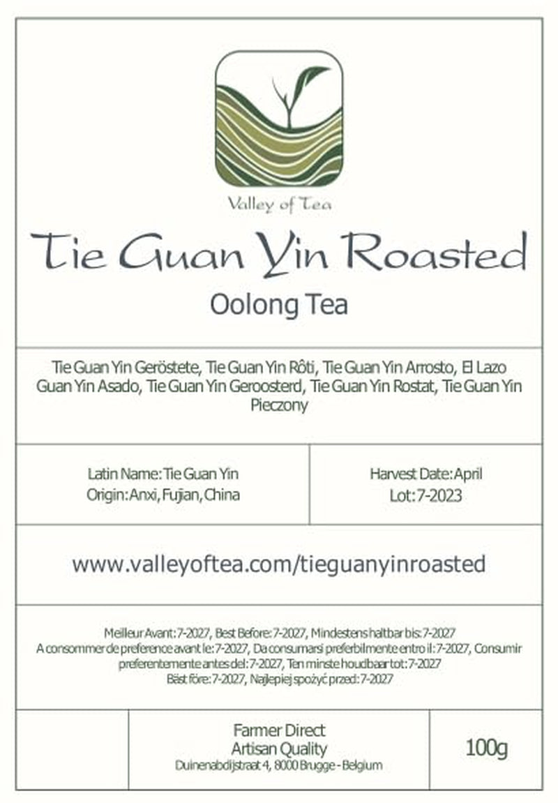 Tie Guan Yin Oolong Thee - Geroosterde Blauwe Thee Ti Kuan Yin China - Chinese Wu Long Thee Tieguanyin - Blauwe Thee Olongh Thee Olongo Thee