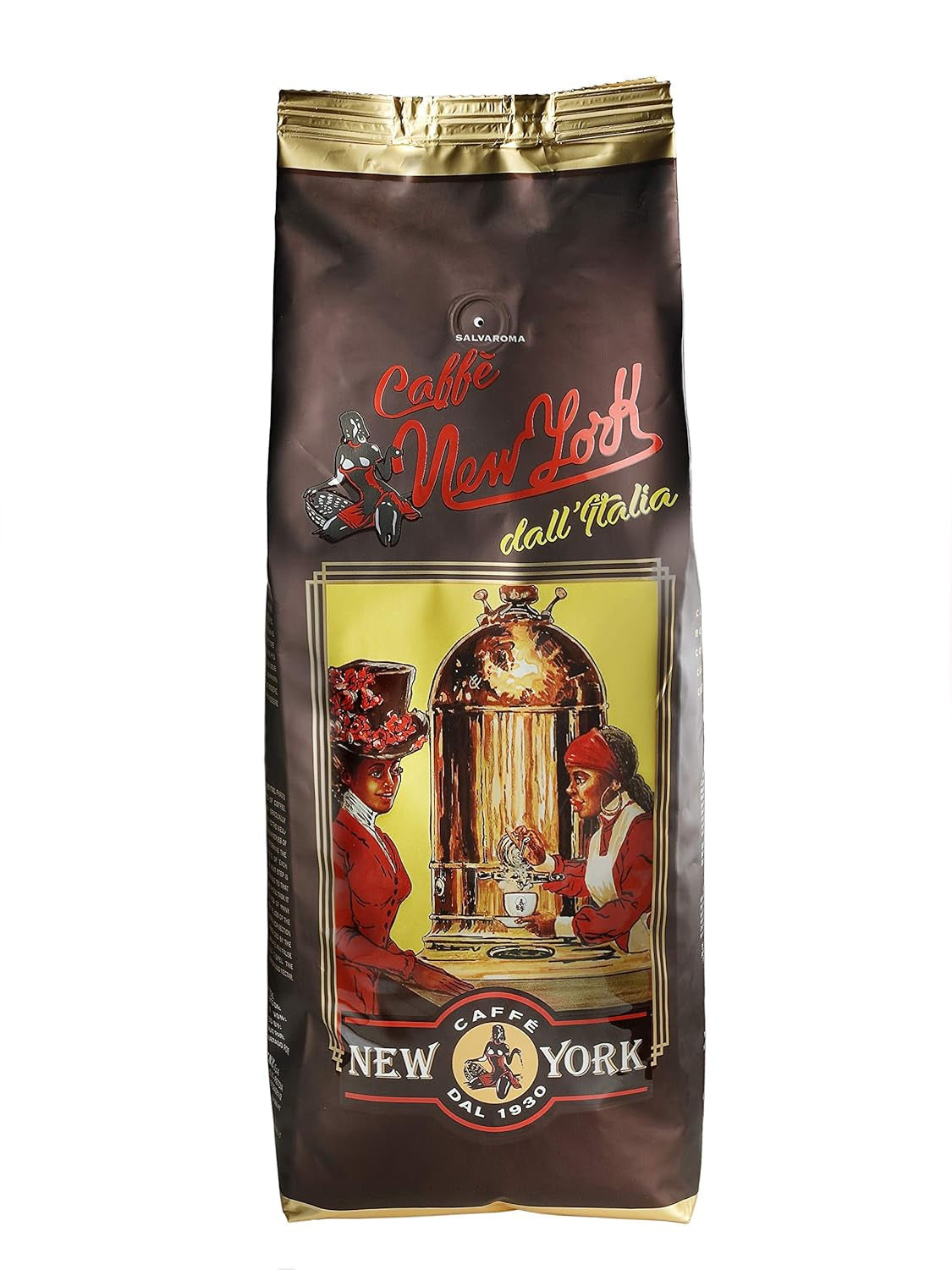 New York Coffee - EXTRA P - Koffiebonen, krachtige en beslissende smaak, Arabica- en Robusta-bonen, voor het malen, Italiaanse espresso, barblend - premium kwaliteit sinds 1930 - 1 kg, bonen