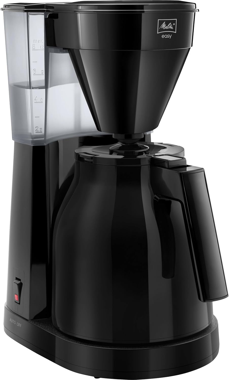 Melitta Easy – Espressomachine met filter en glazen karaf, voor maximaal 10 koppen koffie, zwart