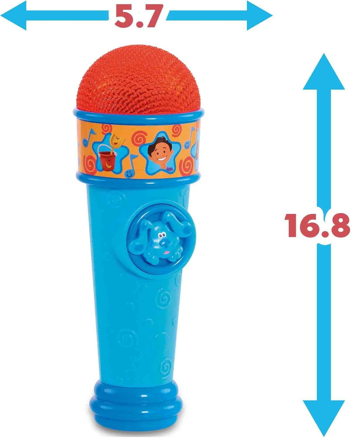 Blauw en tips Blauwe microfoon Blues Clues Cartoon hondenspeelgoed voor jongens en meisjes vanaf 3 jaar Veelkleurig babyspeelgoed Naty Shop