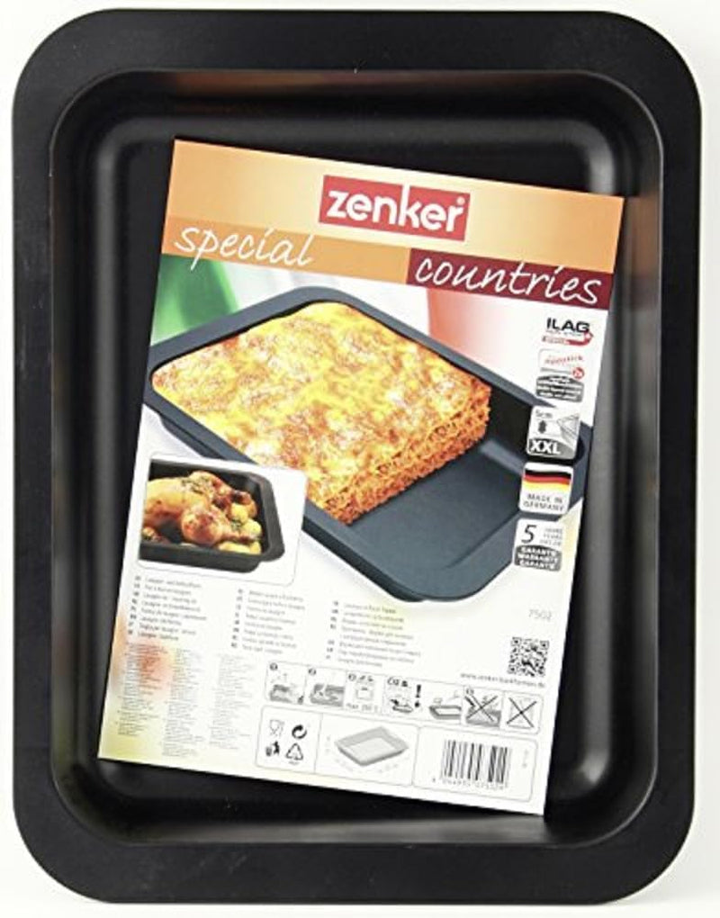 Zenker 7502 Lasagne- en Auflaufform 32,5 X 25 Cm, ​​Speciale Landen, Schwarz Vormen en bakplaten Naty Shop