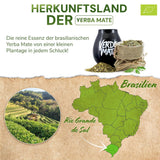 Green Mate Green Orgánica Energie Guarana 500G | Biologische Yerba Mate Thee uit Brazilië | Natuurlijk cafeïnegehalte | Biologische Mate-thee