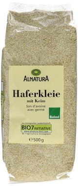 Biologische haverzemelen met kiemen, 500 gram Cereale Naty Shop