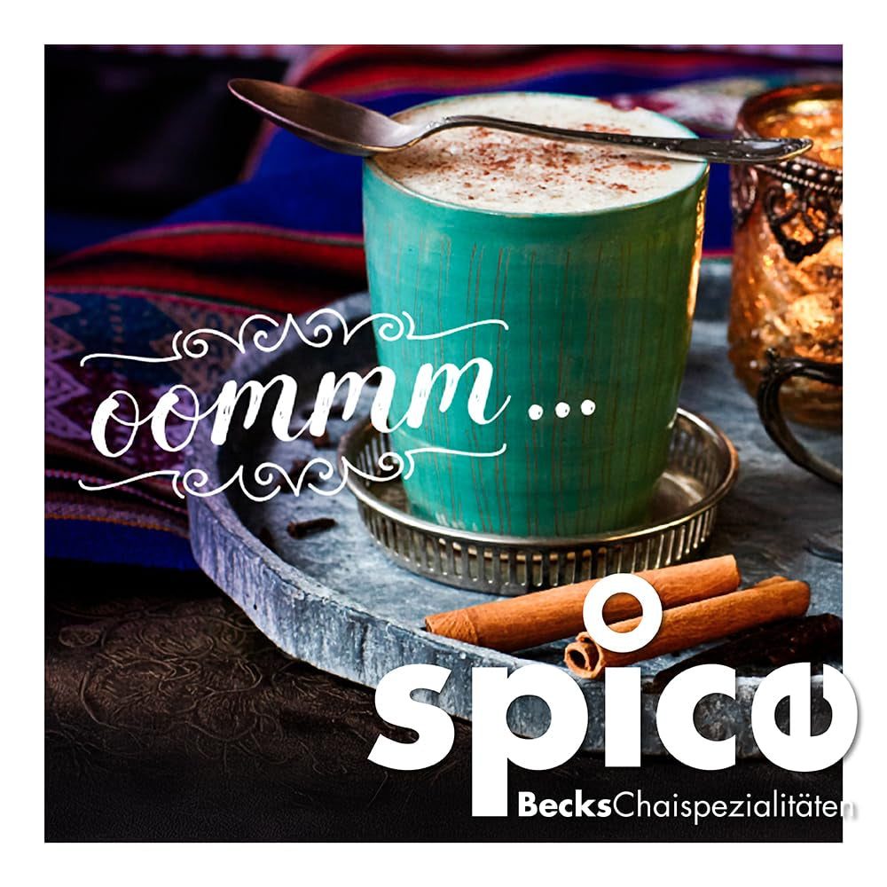 Becks Cocoa Om Masala Chai Tea Bio - Indiase zwarte thee met traditionele kruiden zoals kaneel, kardemom en gember - Perfect voor Chai Latte, 300g