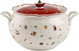 Villeroy & Boch Toy's Delight Terrine, 3 liter, premium porselein, wit/rood