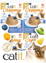 Catit Romige Cups, Tonijn en Kip met Bosbessen, 4x25g