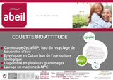 Abeil 15000000529 Deken, hoes van biologisch katoen - vulling 100% polyester Cyclafill, wit, 200 X 200 Cm Dekbedden en dekbedden Naty Shop