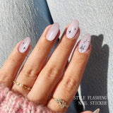JMEOWIO Nagelfolie UV Hartend Schlange Stern UV Gel Nail Strips Nagelsticker Nagelaufkleber Nail Art Decoratie Nageldesign Zubehör