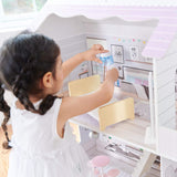 Teamson Kids Olivia's Little World gigantisch poppenhuis met 16 poppenaccessoires, houten poppenhuis met meubilair, 3 verdiepingen, 30 cm poppenhuis voor kinderen, vanaf 3 jaar