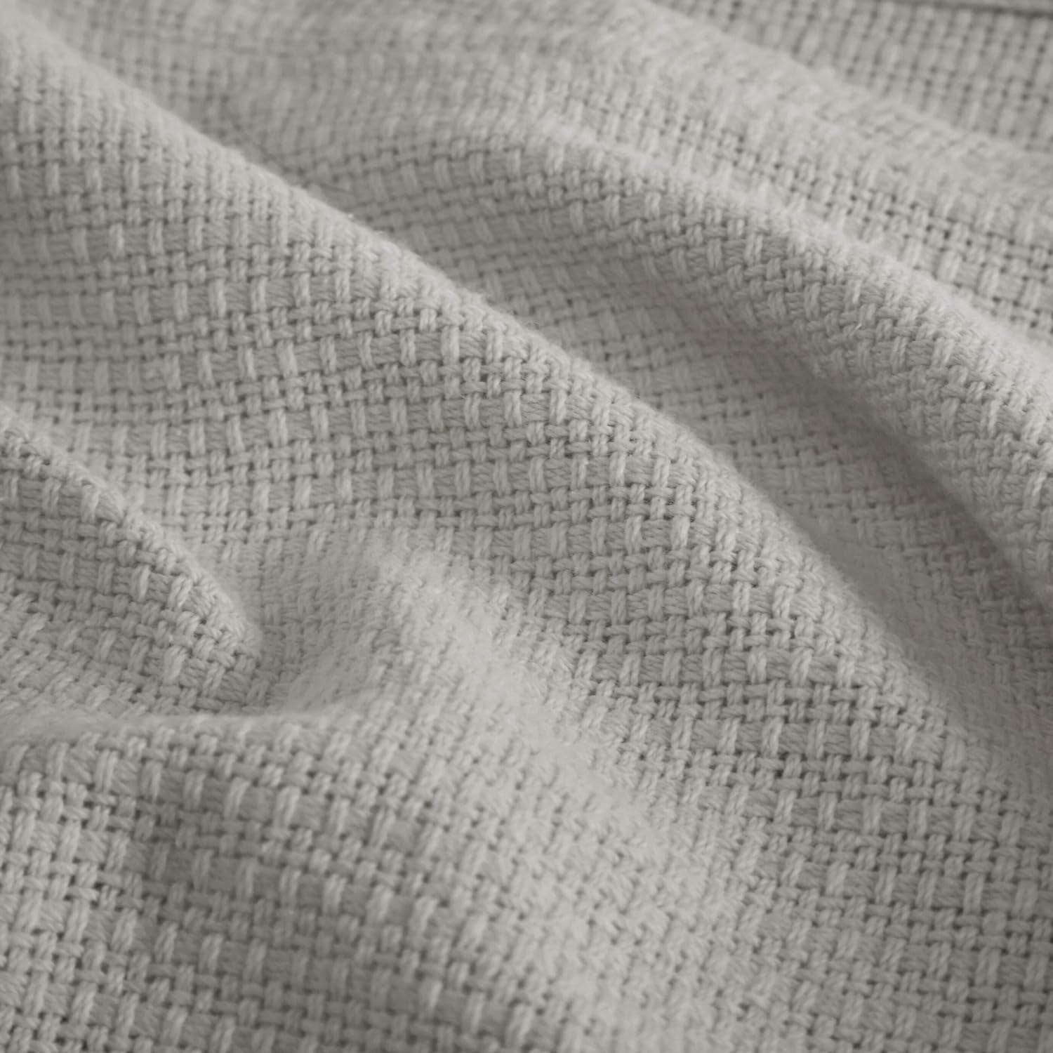 Madison Park Freshspun Wicker Twin grijze katoenen deken Madison Park bedden en dekens