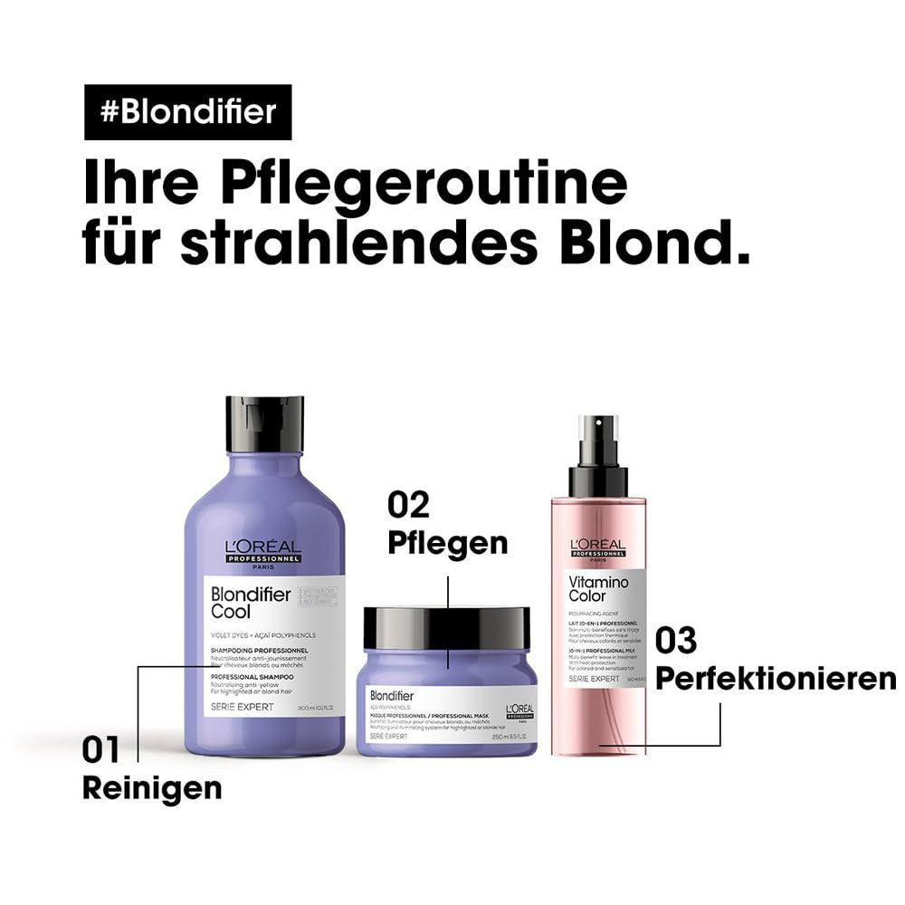 L'Oréal Professionnel | Voedend masker voor blond en geblondeerd haar, Açai-fruitextract, Serie Expert, blondmasker Naty Shop haarmasker