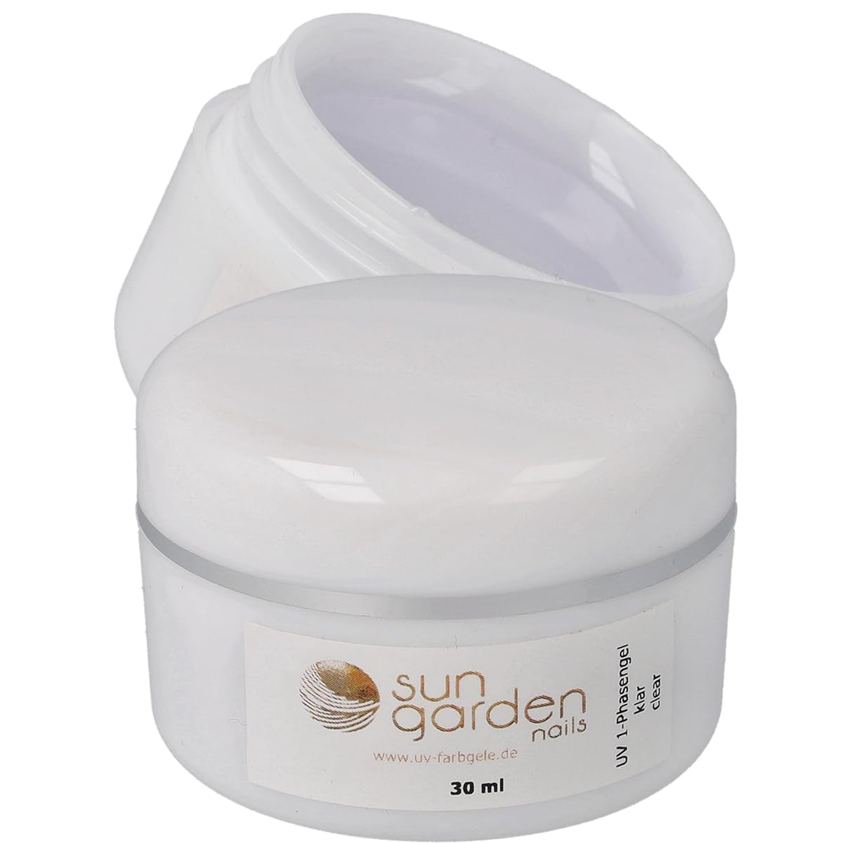 Sun Garden Nails monofasische transparante gel 30ml + doos met 100 tips + lijm voor tips 7ml
