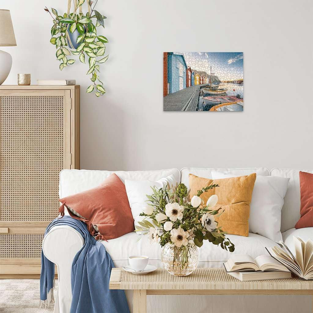 Ravensburger Puzzel 12000847, Scandinavische plaatsen - Botenhuizen in Smøgen, Zweden - Legpuzzel van 500 stukjes voor volwassenen en kinderen vanaf 12 jaar Puzzel Naty Shop