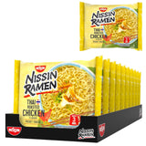 Nissin Ramen - Thaise Gebakken Kip 10 Pack Aziatische Stijl Instant Noedels Thais Recept Snel en Gemakkelijk Aziatisch Eten (10 x 65g)