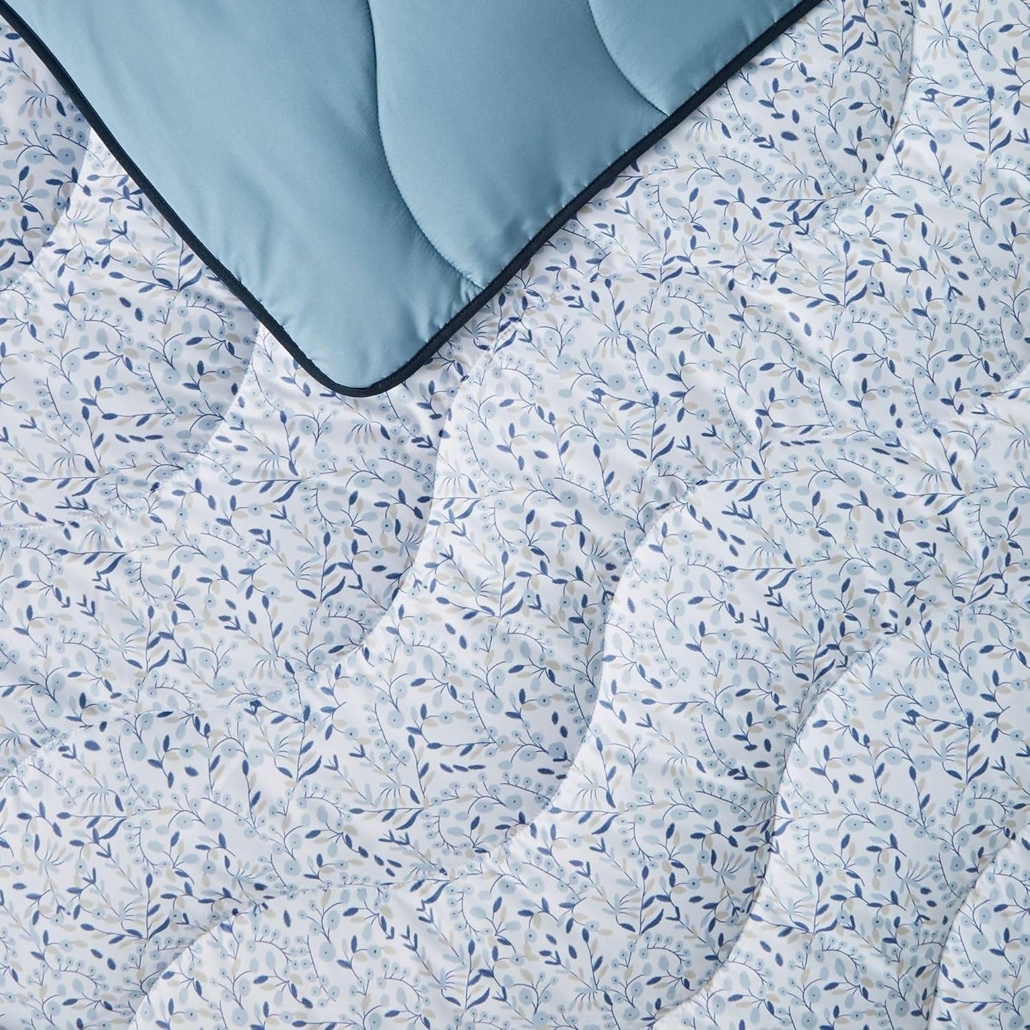 Night Lark Dekbed zonder dekbed Super King 6 Tog Lente Zomer - Blauw Tuin Superzacht dekbed Lichtgewicht Machinewasbaar Sneldrogend Dekbedovertrek Alles-in-één Omkeerbaar Quilts en quilts Naty Shop