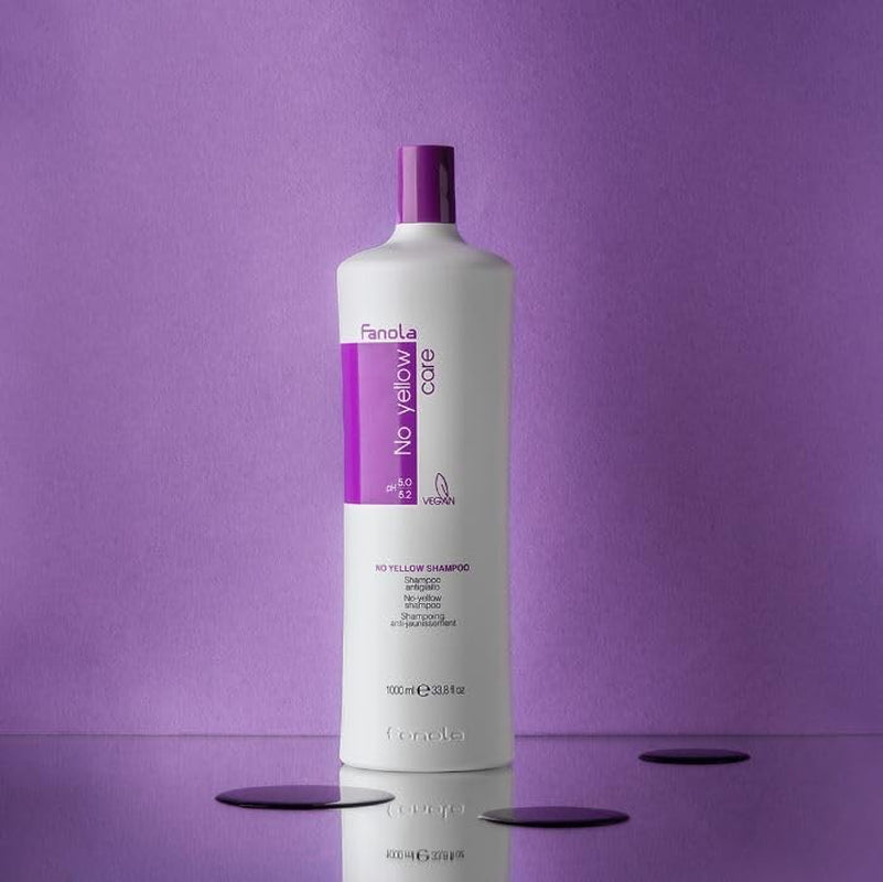 Fanola No Yellow Silver, Shampoo tegen gele vlekken, 1000 ml Fanola Douche en bad