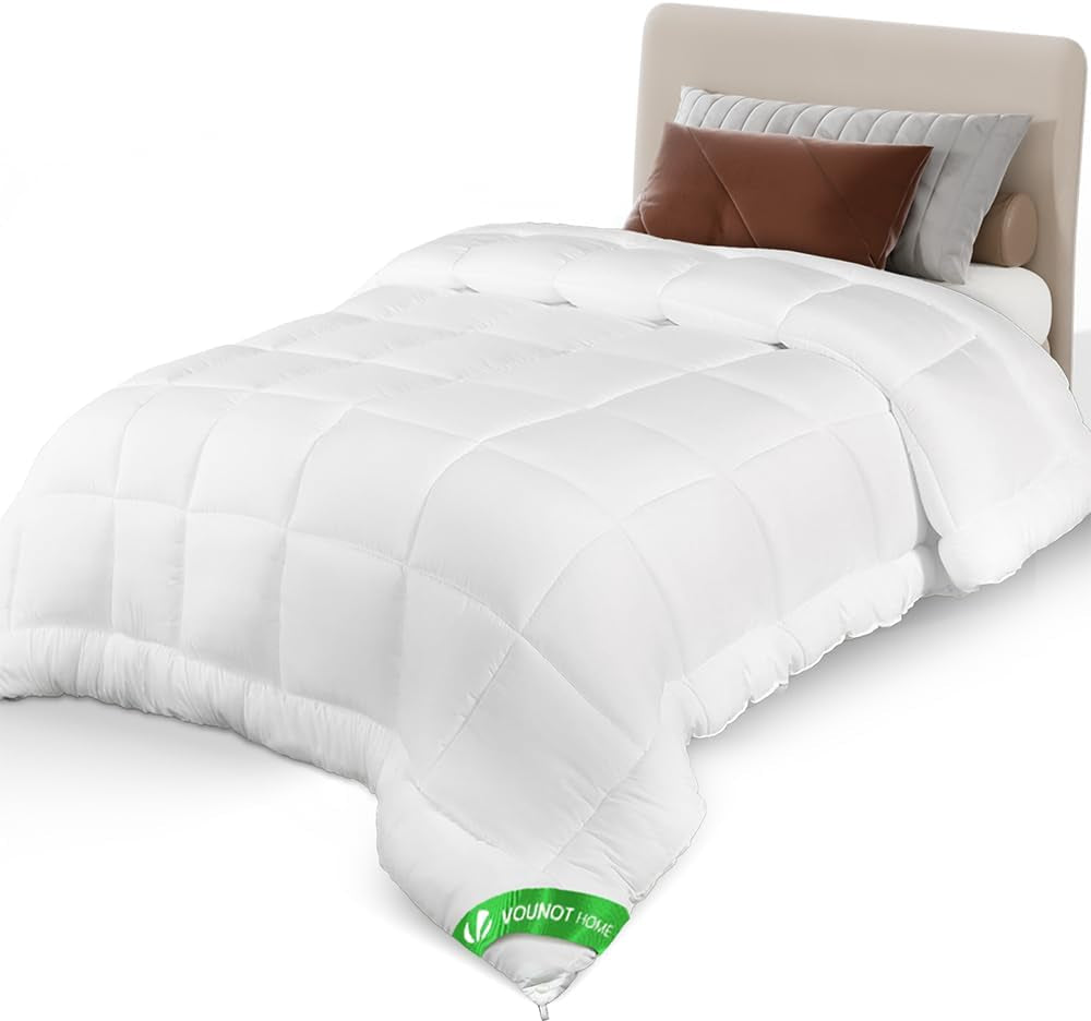 VOUNOT Dekbed 155X200Cm, 4 Seizoenen Winterdekbed Set van 2 500GSM, bestaande uit 2 aan elkaar geknoopte dekbedden Aanpasbaar dekbed voor zomer en winter, Oeko-Tex Standaard dekbedden en dekbedden Naty Shop All-season deken 155X200Cm