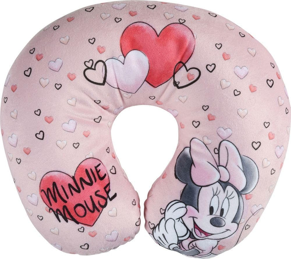 Tataway in Viaggio SI groeit - Disney Minnie Mouse reiskussen | Zacht fluweelachtig materiaal | Handwas 30° | Vulling met microparels | Kinderstoel geschikt vanaf 3 jaar, Roze, one size, fluweel Reiskussens Naty Shop Standaard titel