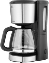 WMF Bueno espressomachine met glazen karaf, filterkoffie, 10 kopjes, aan/uitknop, antidruppelsysteem, oscillerend filter, automatische stop, verwarmingsplaat, 1000W
