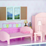 Olivia's Small World gigantisch poppenhuis, groot houten poppenhuis met meubels en accessoires, poppenhuis met 3 verdiepingen voor kinderen, poppenhuis voor poppen van 30 cm, 3 jaar + Naty Shop poppenhuizen