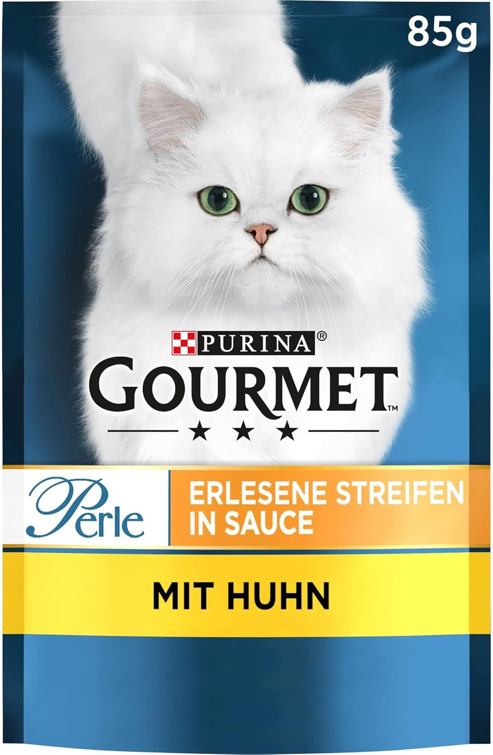 Gourmet Perle Select Strips Natvoer voor katten met kip, 26 stuks (26 x 85 g)