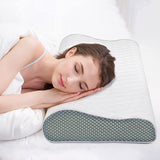 Fityou Memory Foam Kussen, Neksteunkussen, Ergonomisch Slaapkussen, Koelkussen, Dubbelzijdig Ontwerp, Wasbare Kussensloop (67,5X40X13Cm) Cervicale Orthopedische Kussens Naty Shop Wit + 3D Mesh 60X35X9/11Cm