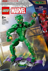 LEGO Marvel Green Goblin bouwfiguur, beweegbaar superschurk bouwspeelgoed voor kinderen vanaf 8 jaar, jongens en meisjes, Spider-Man universumset met sliders en pompoenbommen, superheld cadeau-idee 76284 Bouwsets Besuche in LEGO-Store