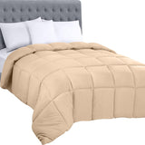 Utopia beddengoed dekbed voor het hele seizoen, 250 g/m2 pluche, gesiliconiseerde vezelvulling tweepersoonsbed, gestikt in doos (dubbel XL lichtgrijs) Naty Shop beige twin-dekbedden en dekbedden (1-pakket)