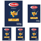 Barilla Pasta Classic Fusilli nr. 98 van hoge kwaliteit durumtarwe, altijd al dente, Chili, Spaghetti, Fusilli, Penne, Italiaans, 500g