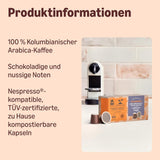 By Amazon Heimkompostierbare Kaffeekapseln, compatibel met Nespresso, 100% kolumbianischer Arabica, 20 Stück – Rainforest Alliance-zertifiziert