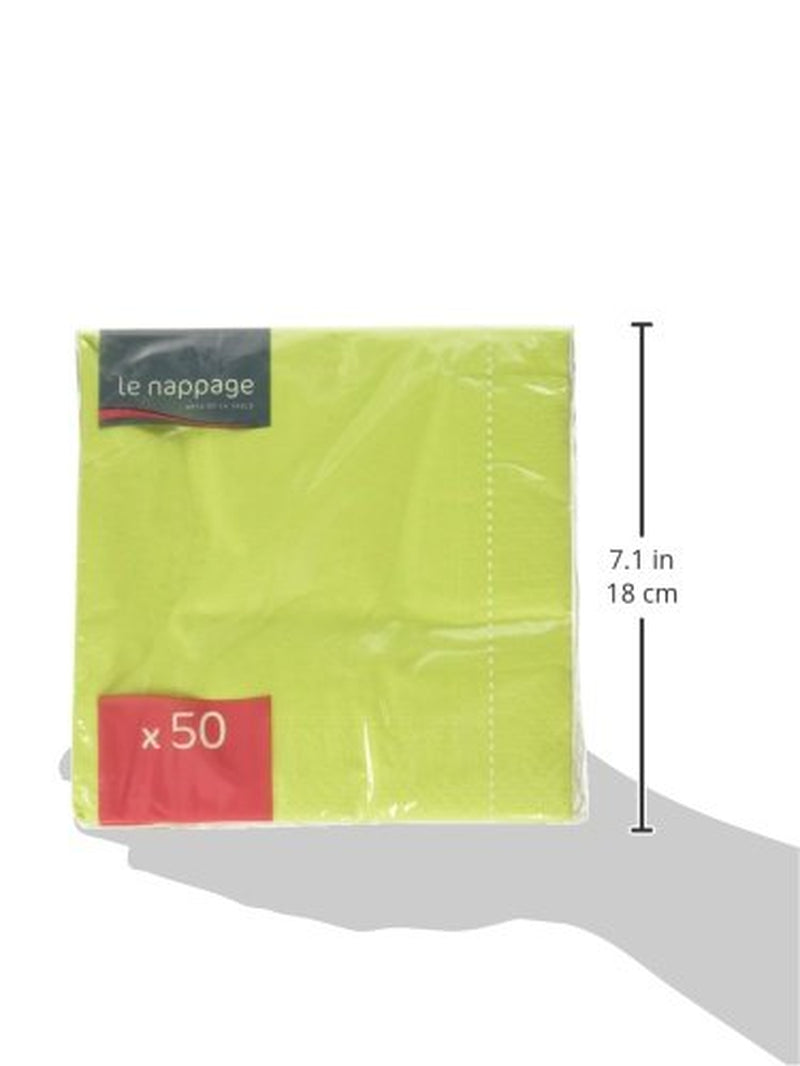 , servetten 2 lagen 33 X 33 X 50 cm, groen, 50 stuks