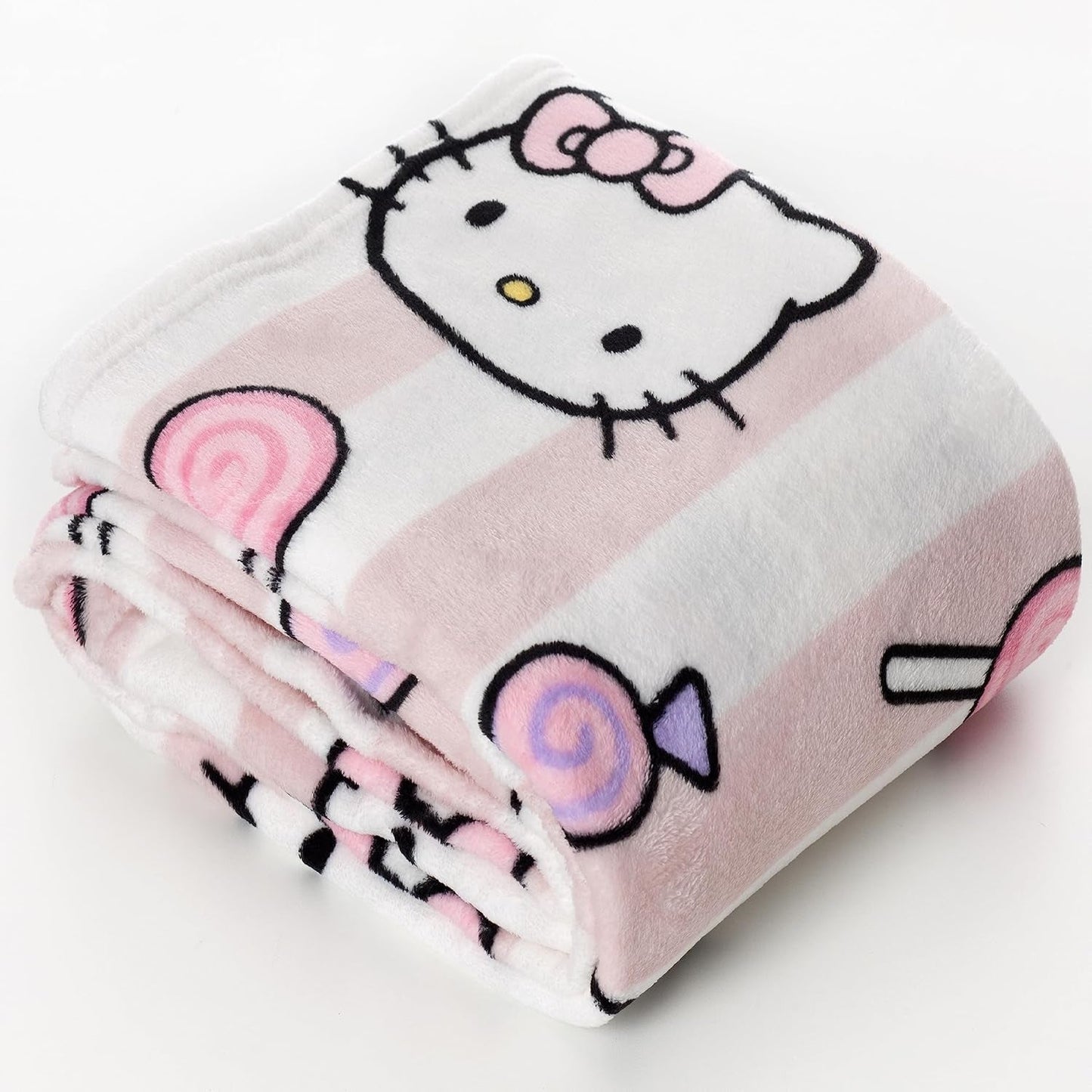 Hello Kitty sprei, roze, zachte deken 130X170Cm, microvezel sprei sprei of slaapbank. Kwaliteit met Oekotex-certificaat, Sanrio Bedden en Dekens Besuche den Kanguru-Store