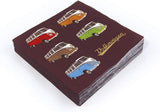 BRISA VW Collection - T1 Bus Volkswagen Servetten (Samba Strepen/Rood/3-laags)