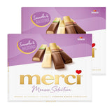 merci Finest Selection Mousse au Chocolat Variatie – 1 x 210 g – Specialiteiten Exquise chocolademousse – Gevulde en ongevulde pralines