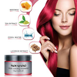Tijdelijke haarkleur 4,23 ounce kleurwas voor heren Dames Wasbaar Natuurlijke kleur Pommade Instant haarverf voor feest Cosplay Halloween (rood) Naty Shop haarverf