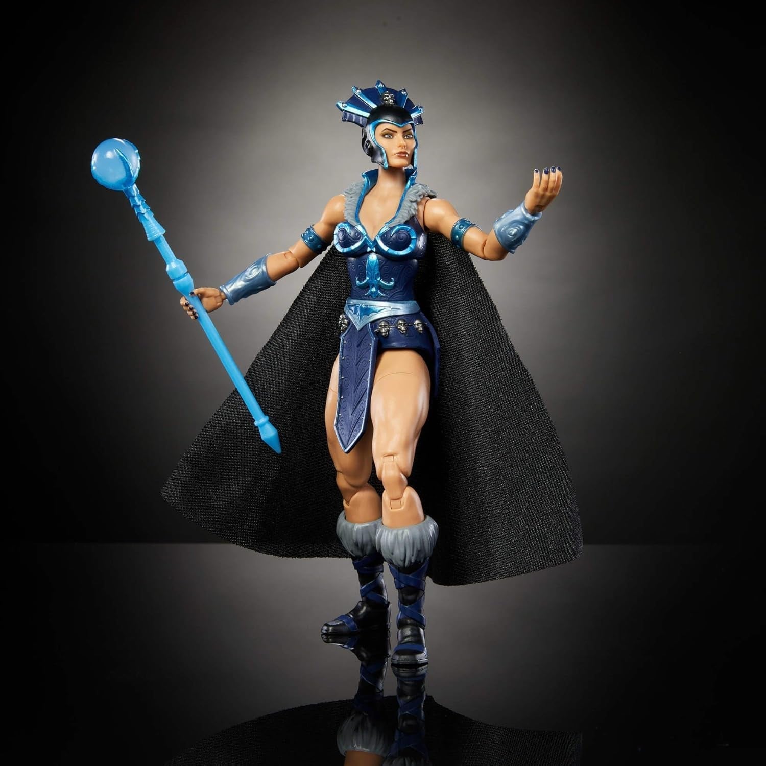 Masters of the Universe Masterverse actiefiguur ca. 18 cm hoog, nieuwe Eternia Evil-Lyn, MOTU Toy Villainess, Sorceress, 30 bewegingspunten, kristallen bol, JBP77 actiefiguren Naty Shop