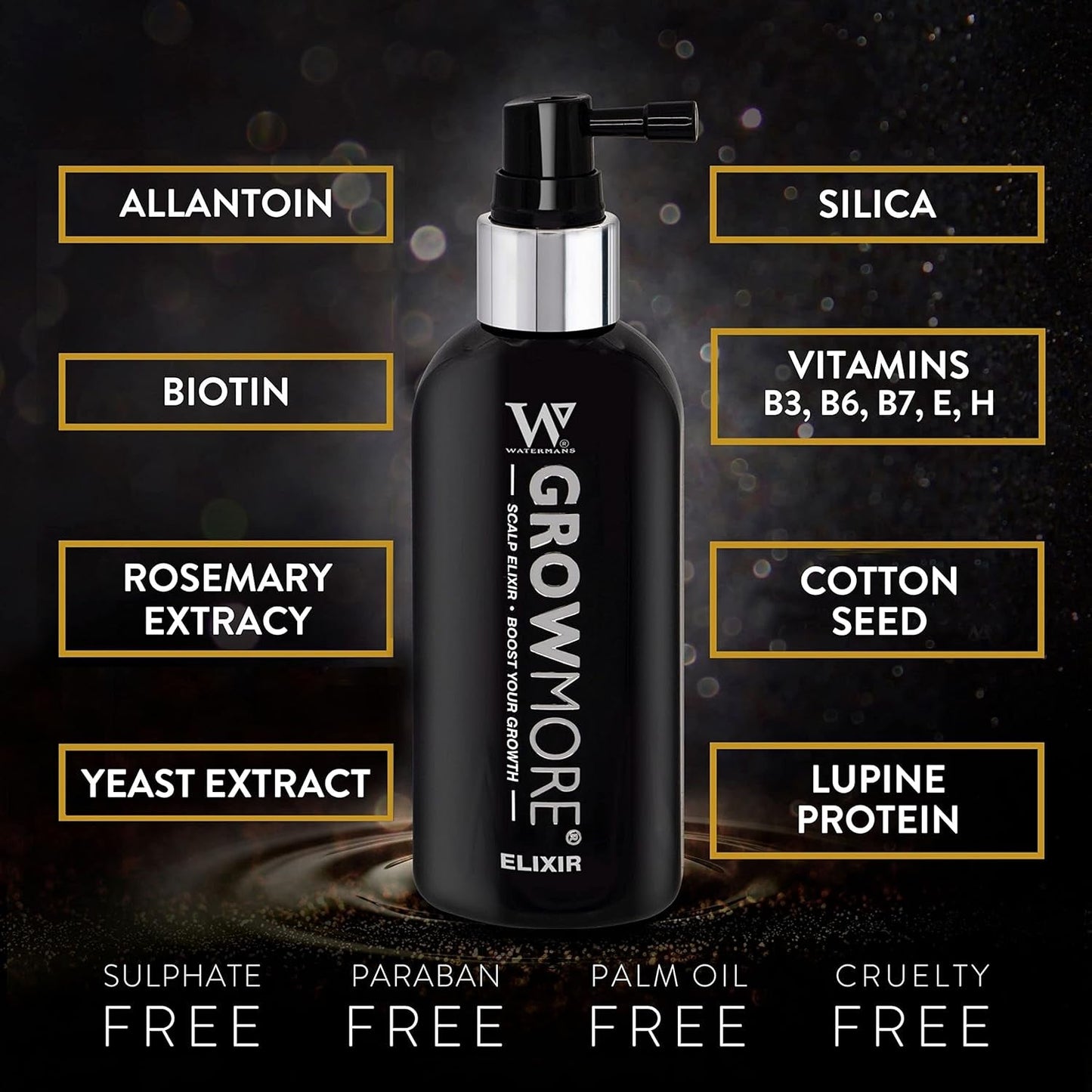 Watermans Grow More Elixir Haargroeiserum - Versterkt de haarwortels - Bevordert de haargroei - Voor dames en heren Haarverzorging Naty Shop