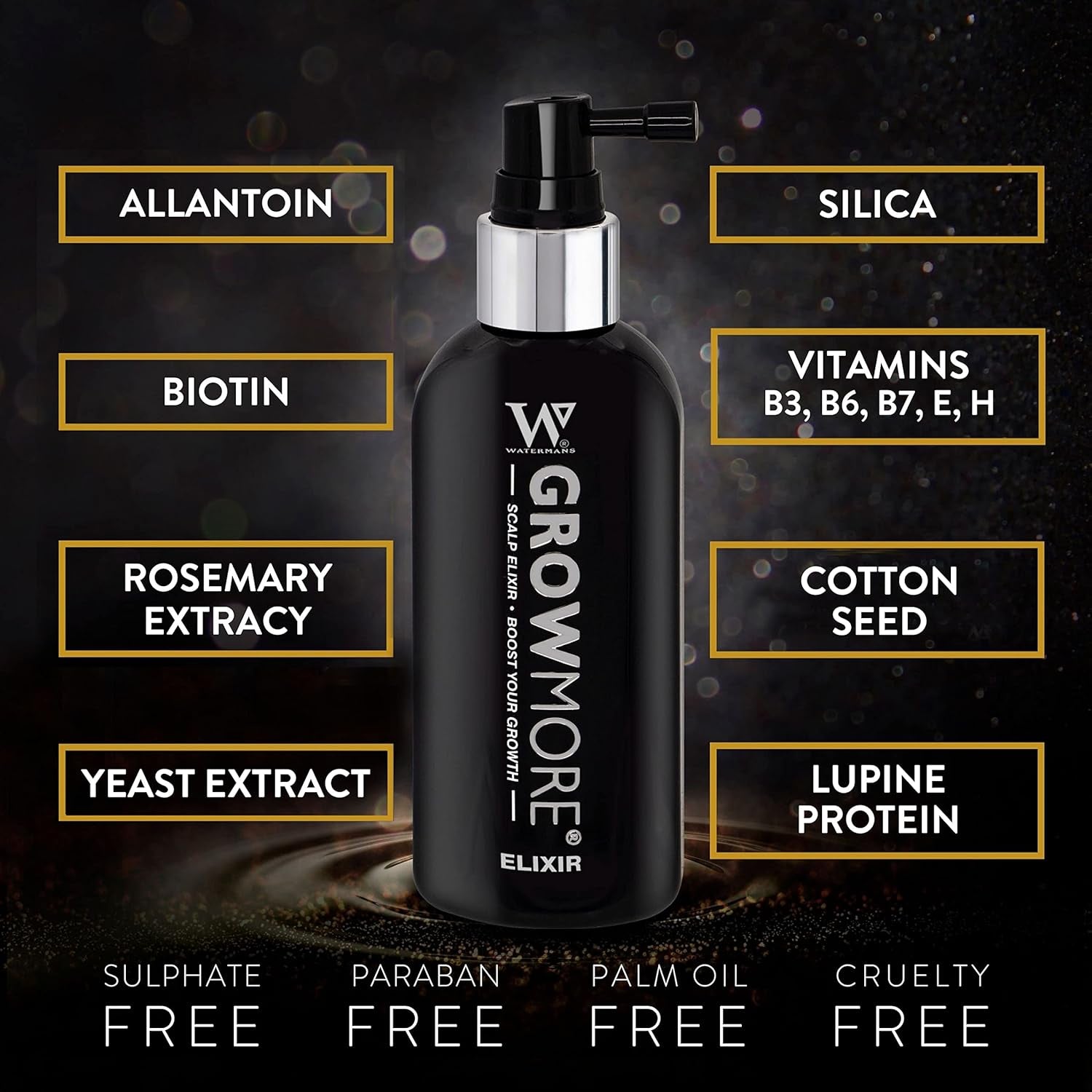 Watermans Grow More Elixir Haargroeiserum - Versterkt de haarwortels - Bevordert de haargroei - Voor dames en heren Haarverzorging Naty Shop