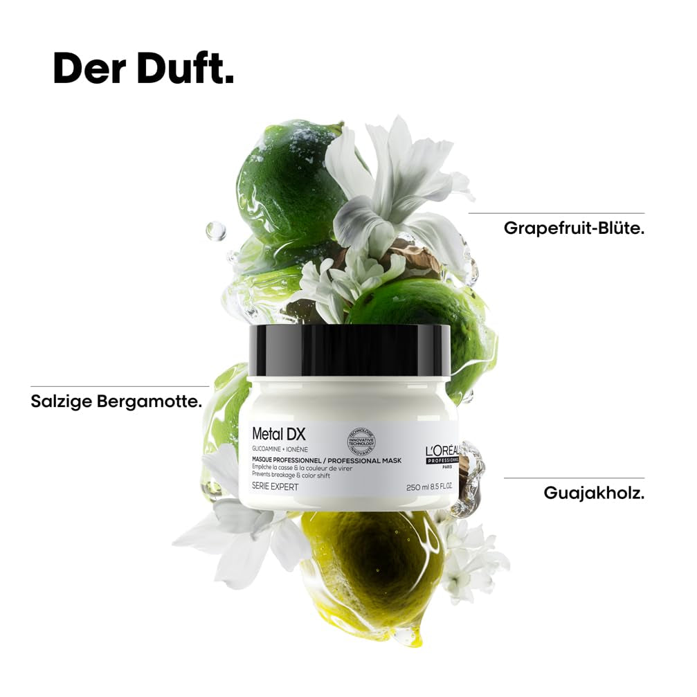 L'Oréal Professionnel Voor gekleurd haar, Stralende kleuren en glans, Expert assortiment, Metal DX Haarmasker Naty Shop