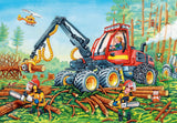 Ravensburger Puzzel voor kinderen - 07802 Graafmachine en bostractor - Puzzel voor kinderen vanaf 4 jaar, met 2X24 stukjes Puzzel Naty Shop