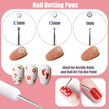 10 Stück Nail-Art-Pinsel, Nagel-Gel-Nagellack-Malpinsel, Zeichenstift, Nagel-Liner-Pinsel en Nagel-Dotting-Stift voor Gel-Nagellack, DIY, Maniküre, Salon Zu Hause