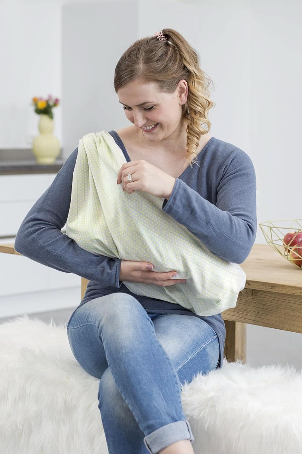 LÄSSIG Borstvoedingssjaal Discrete accessoires Voeding en borstvoeding Bebe Naty Shop