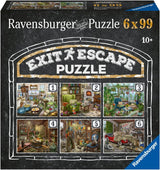 Ravensburger EXIT Puzzel - The Ghostly Manor House - 6X 99-delige puzzel voor puzzelminnende volwassenen en kinderen vanaf 10 jaar Puzzel Naty Shop Gothic