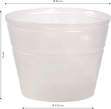 Dehner pannendrager, flexibel, Ø 40 cm, hoogte 31 cm, kunststof, transparant