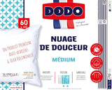 DODO Premium kussen, 60 x 60 cm, medium comfort, Cloud De Douceur kussen | Mijtbestendig en pluizig | Perkaal Katoen + Biezen Machinewasbaar op 40 °C Naty Shop standaard kussens