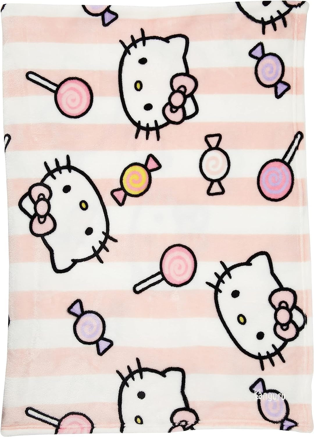 Hello Kitty sprei, roze, zachte deken 130X170Cm, microvezel sprei sprei of slaapbank. Kwaliteit met Oekotex-certificaat, Sanrio Bedden en Dekens Besuche den Kanguru-Store