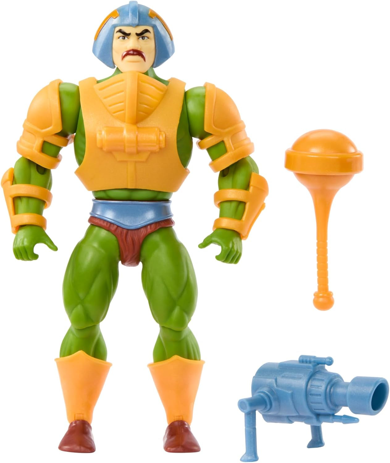Masters of the Universe Origins speelgoed, Man-At-Arms Duncan-actiefiguur uit de cartooncollectie, hoogte ca. 14 cm, held met verwijderbaar pantser en accessoires, HYD25 Actiefiguren Naty Shop Modern