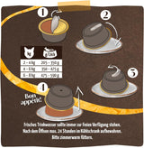 MjAMjAM - Premium natvoer voor katten - Panna Gatto - malse kip met een edele topping, verpakking van 12 (2x80g), graanvrij