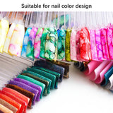 300 transparante nagelsticks, waaiervormige nagelontwerpen, kleurendisplaytips met 6 metalen ringen, kunstnagelplaat voor nagelsalon en gellakoefening voor beginners